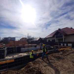 [I etap] Postępy prac budowlanych - Szeregówki Nowowiejska